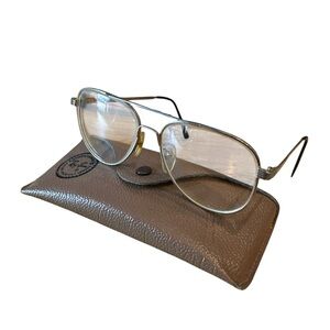 VINTAGE BAUSCH & LOMB RAY BAN Commander Gold Rim AVIATOR EYEGLASSES w/CASE